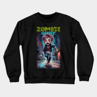 Zombie Skater 02 Crewneck Sweatshirt